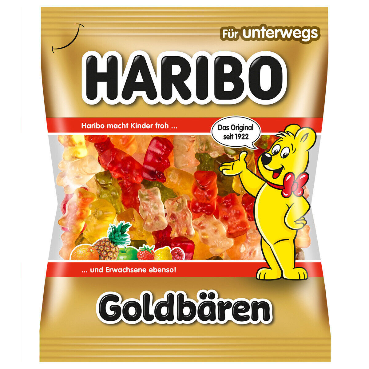 Haribo Goldbären in 6 fruchtig verschiedenen Geschmacksrichtungen 100g