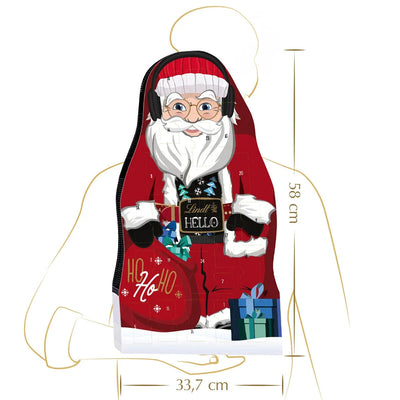 Lindt HELLO Adventskalender Santa 234g - Süße Schokoladenüberraschung