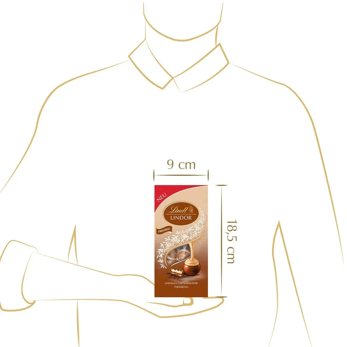 Lindt LINDOR Kugel Beutel Tiramisu, 137g - Schokobote.de