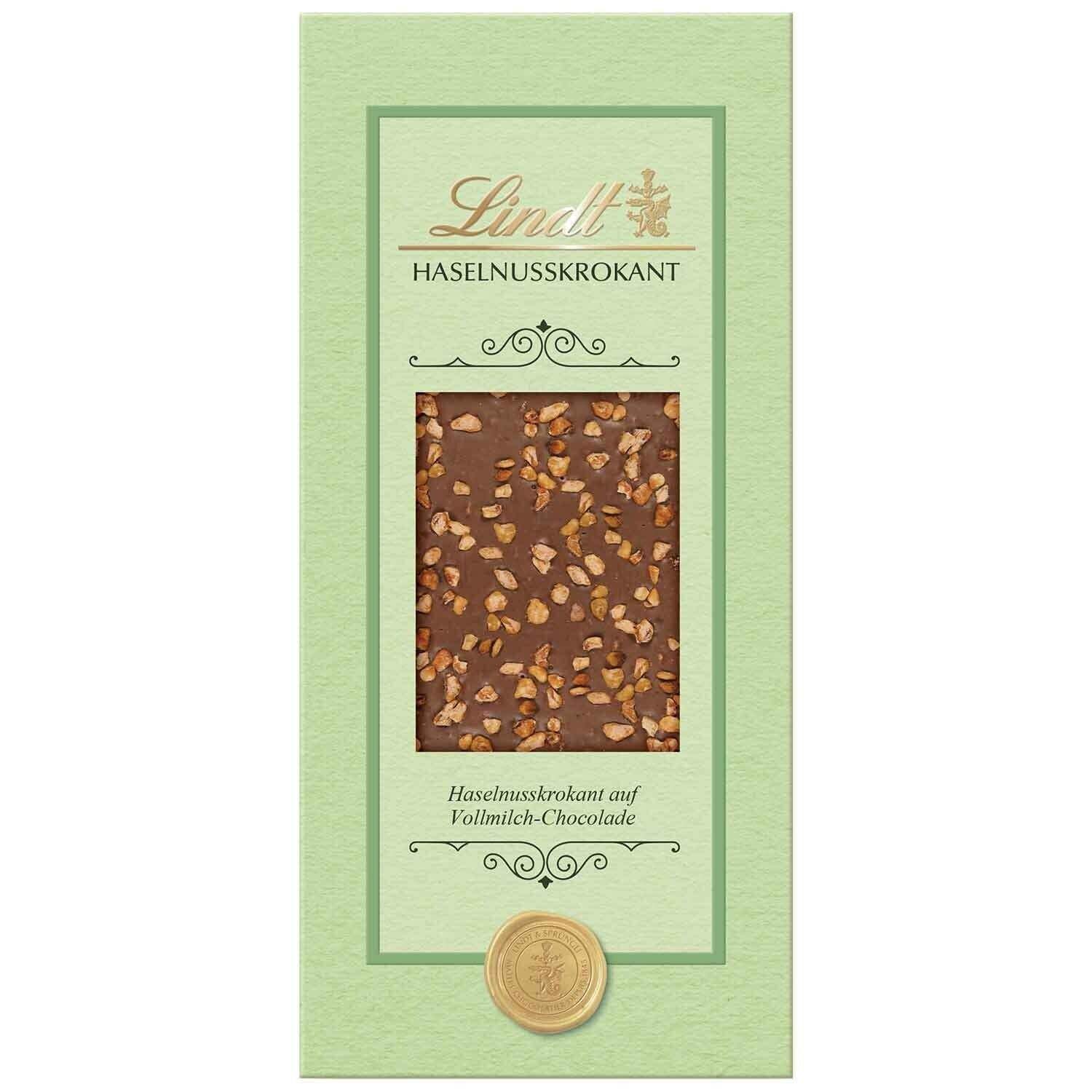 Lindt Cute Chocolaterie Haselnusskrokant Vollmilch Tafel 100g