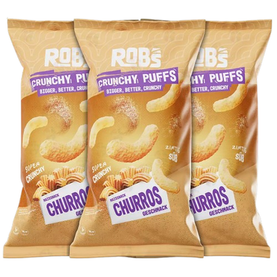 Rob's Crunchy Puffs - LIMITIERT | Bigger, Better, Crunchy | CHURROS | 3x 130g