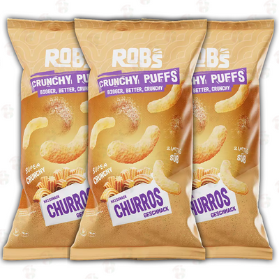 Rob's Crunchy Puffs - LIMITIERT | Bigger, Better, Crunchy | CHURROS | 3x 130g