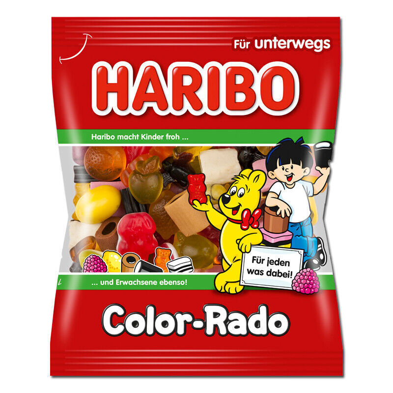 Haribo Color-Rado, Lakritz, Konfekt, 100g Beutel