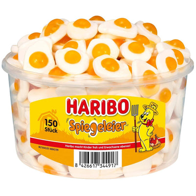 Haribo Spiegeleier-Fruchtgummi-Schaumzucker  Dose 150 Stück - 975g