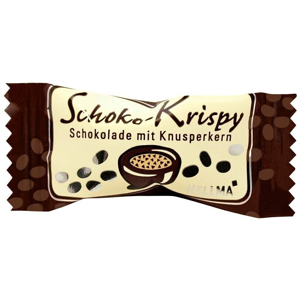 Hellma Schoko Krispy Vollmilch 380 Einzelportionen à 1,1 g - 418 g Karton