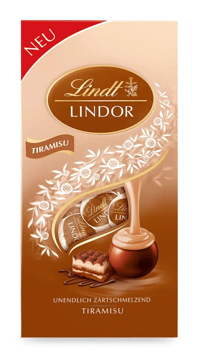 Lindt LINDOR Kugel Beutel Tiramisu, 137g - Schokobote.de
