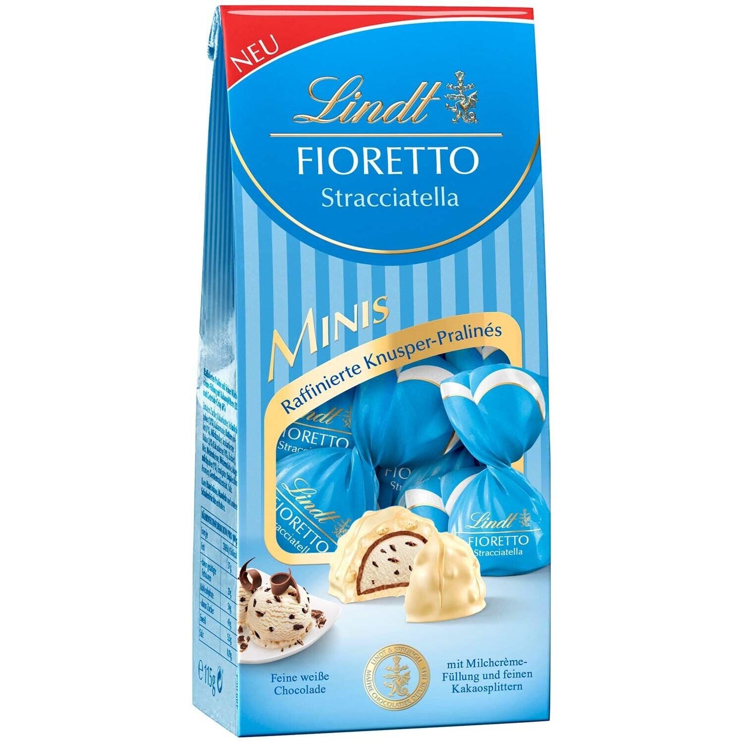 Lindt Fioretto Stracciatella Minis 115g