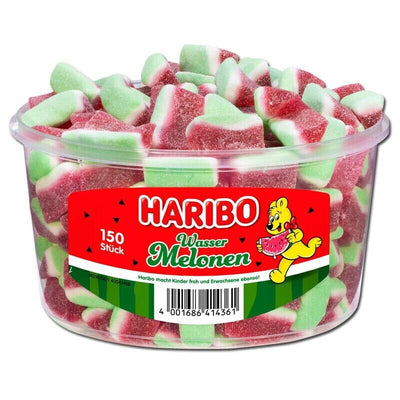 Haribo Melonen 150 Stück - 1,05 kg Dose