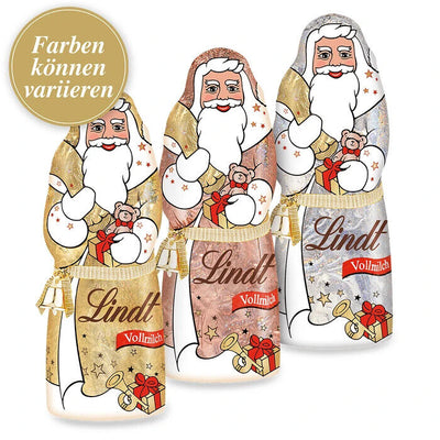 Lindt Santa Glamour Weihnachtsmann in  glamouröser Erscheinung 125g