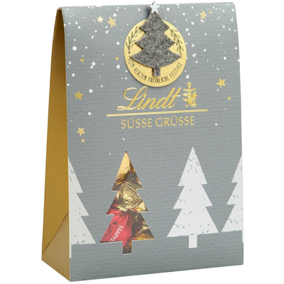 Lindt Filz Edition Tasche 137g - Edle Schokoladenspezialitäten in stilvoller