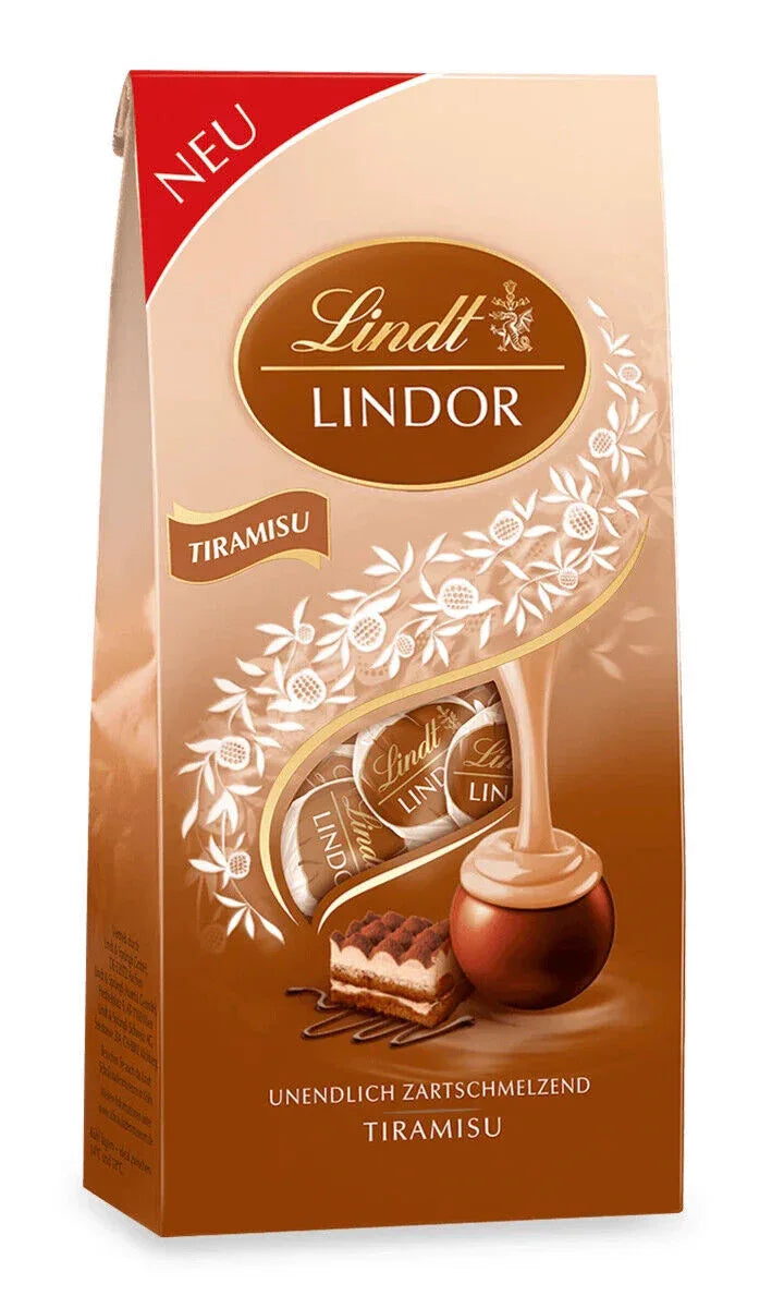 Lindt LINDOR Kugel Beutel Tiramisu, 137g - Schokobote.de