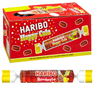 Haribo Roulette Rollen Cola 50 Stück à 25 g - 1,25 kg Karton