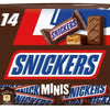 Snickers Minis Schokoriegel Schokolade - 14 Mini Riegel - 3x 275g