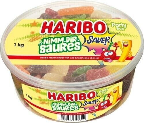 Haribo Fruchtgummi Nimm Dir Saures - 1 kg Dose