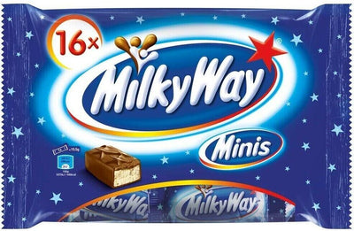 Milky Way Minis - Schokoriegel - 16 Mini Riegel - 3x 275 Gramm