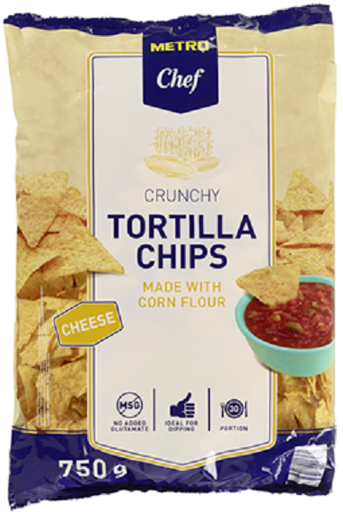 Metro Chef Tortilla Chips Cheese - Nachos Käse - 750 Gramm