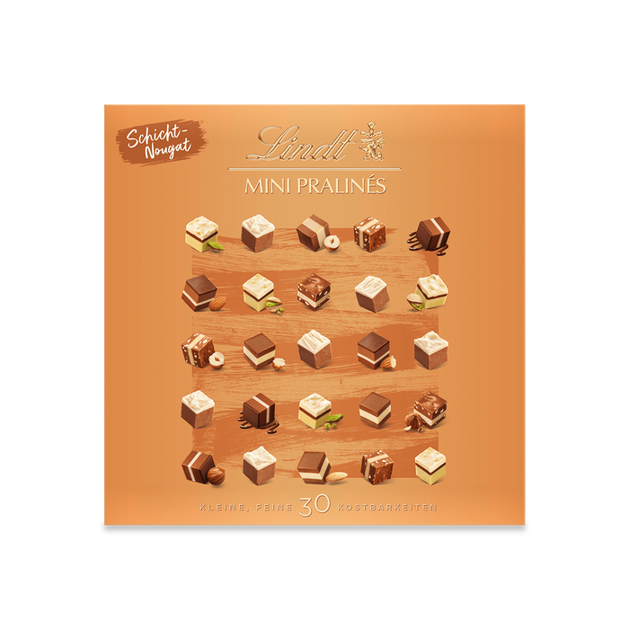 Lindt MINI PRALINÉS Schicht-Nougat 143g