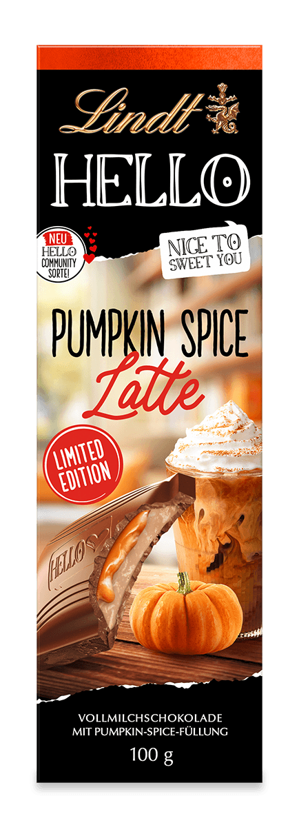 Lindt HELLO Pumpkin Spice 100 g Tafel