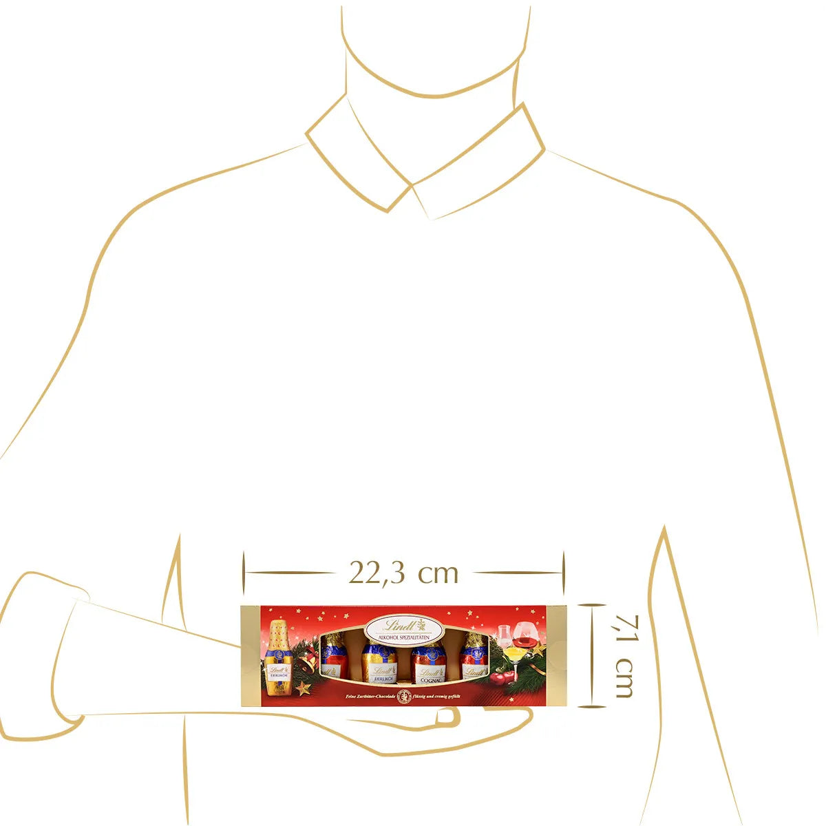 Lindt Alkohol-Spezialitäten Fläschchen Mischung 131 g