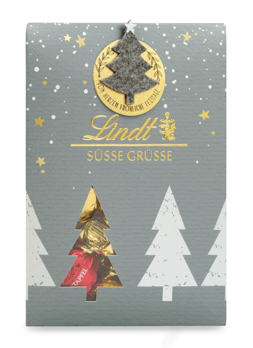 Lindt Filz Edition Süße Grüße Tasche 125 g