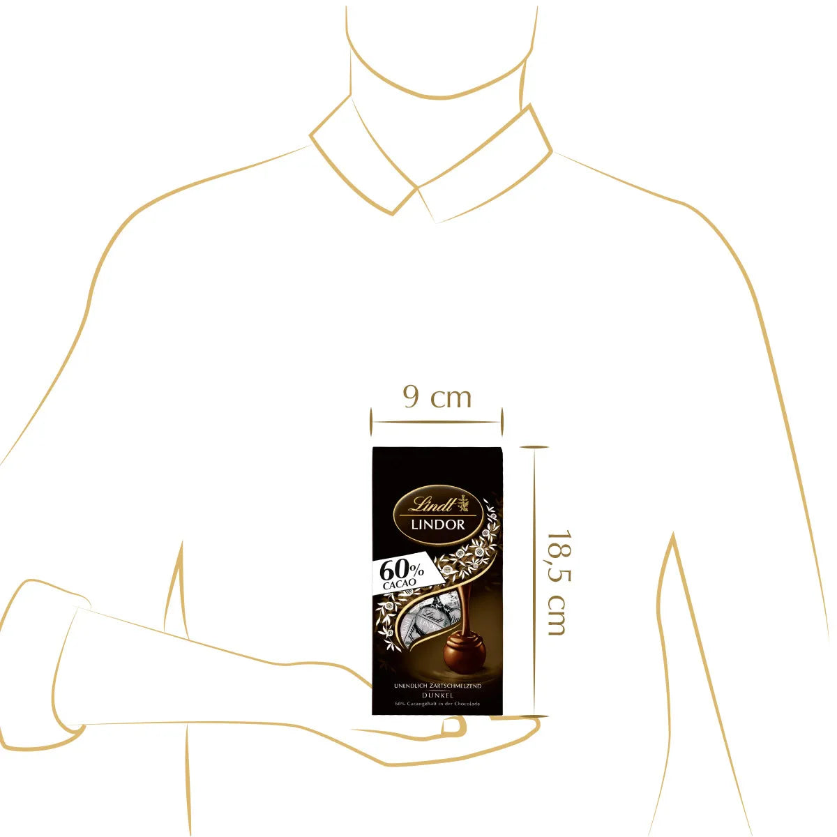 Lindt LINDOR Kugel Beutel Dark 60% 99g