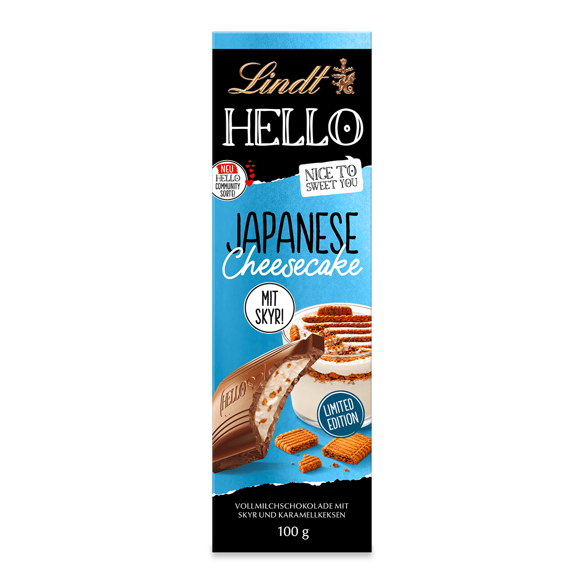 Lindt HELLO Japanese Cheesecake Tafel 100 g