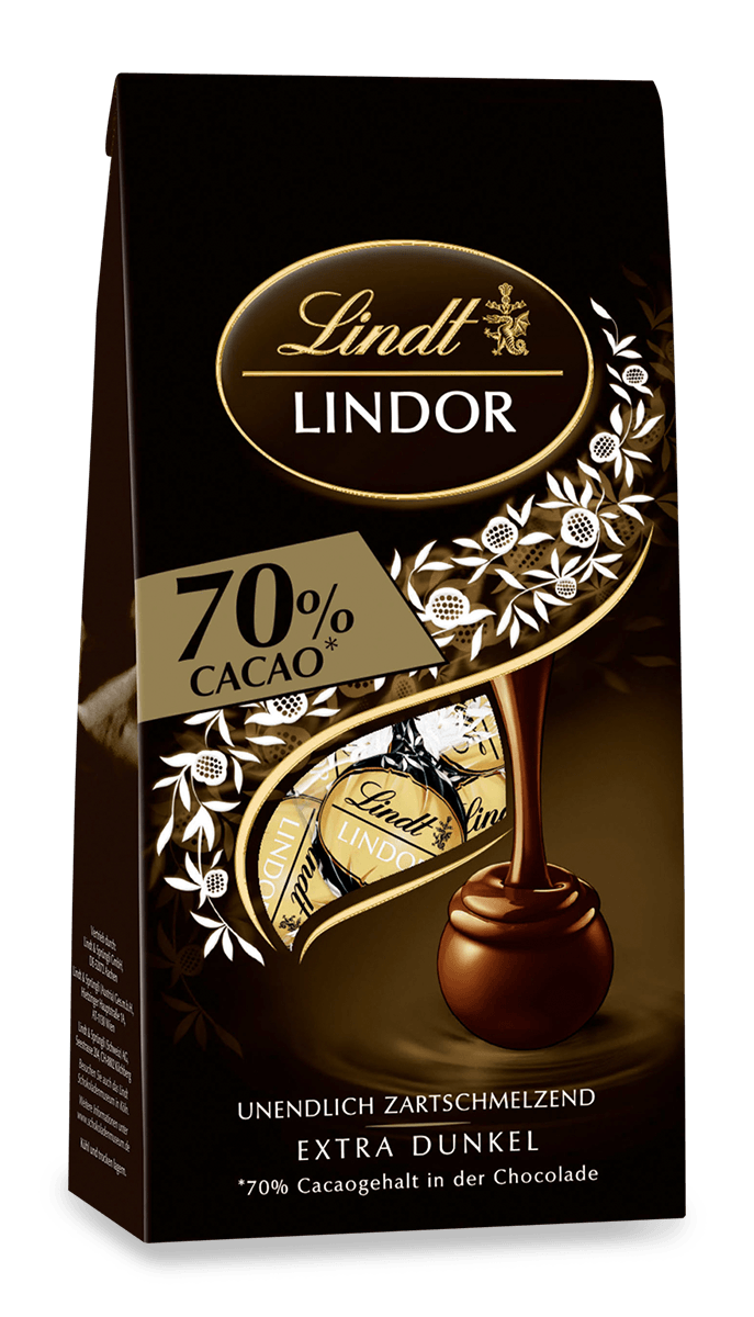 Lindt LINDOR Kugel Beutel Extra Dark 70% 99g