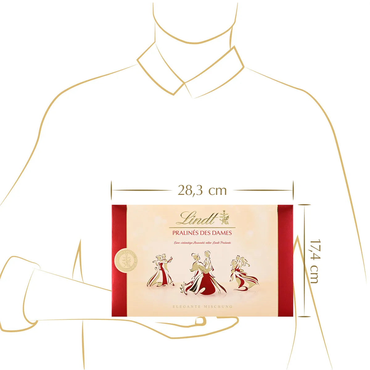 Lindt Pralines des Dames Pralinenmischung 250g Geschenkpackung