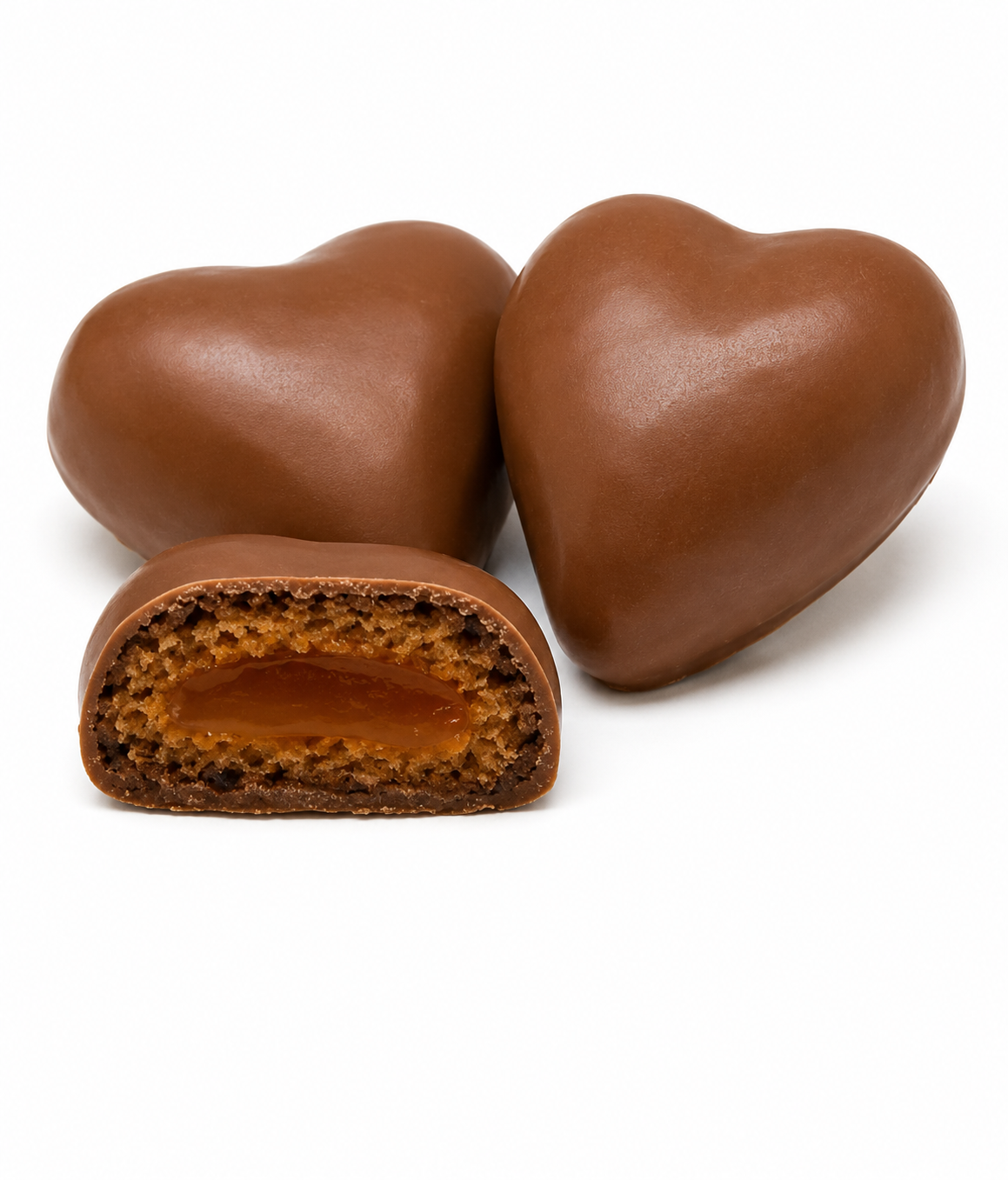 Braune Lebkuchen-Herzen Vollmilch Kirsche Bruch 500g