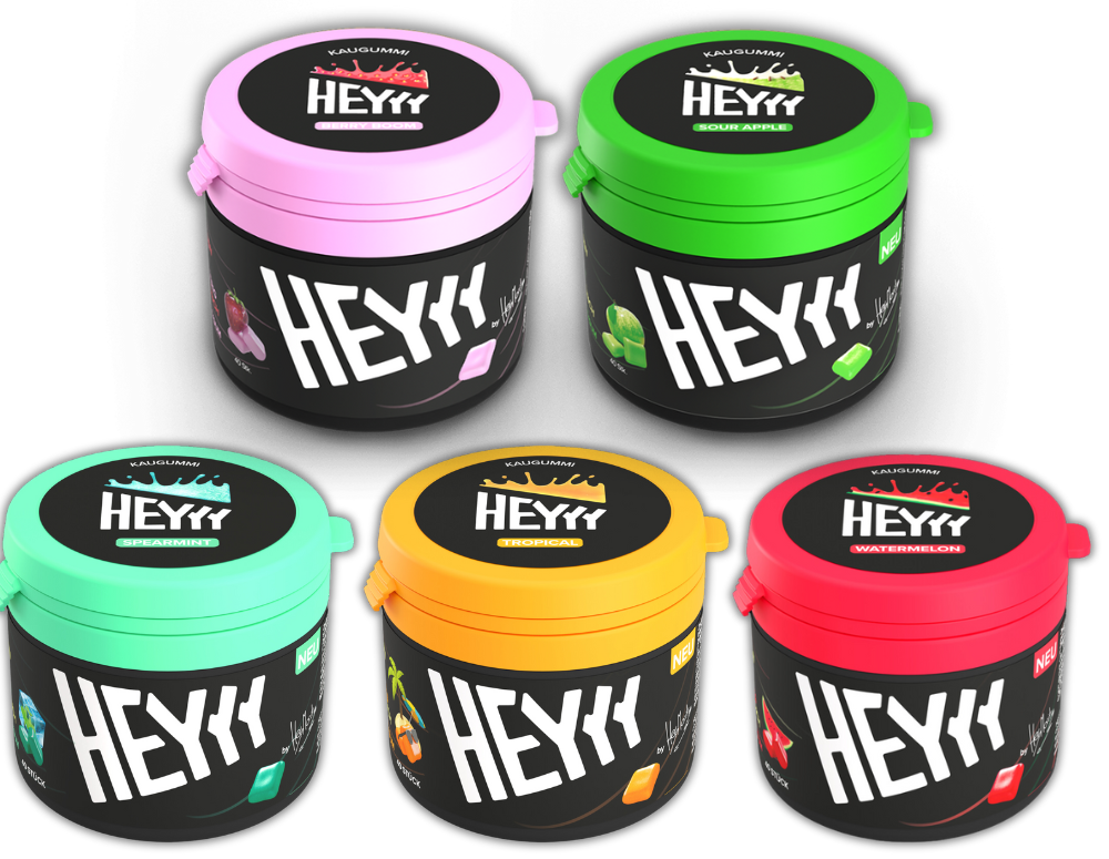 Heyyy GUM by Moritz Verschiedene Sorten, Zum Auswählen, 3 x 68g