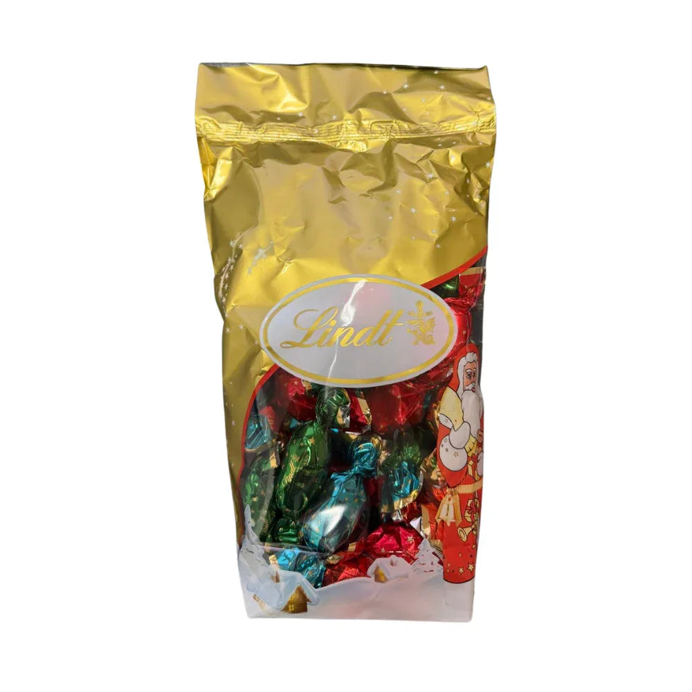 Lindt Weihnachtsmischung 600g – 30 Pralinen mit Marzipan, Nougat & Alkohol | Edle Lindt Schokolade Geschenkbox 03/26 MHD - Schokobote.de