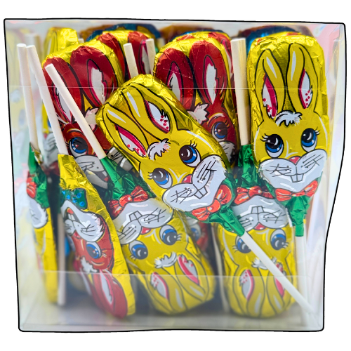 Storz Osterhasen Lolly Edelvollmilch Schokolade 50er 750g