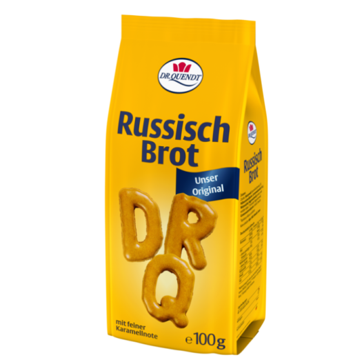 Dr. Quendt Russisch Brot Original 100g - Traditionelles, knuspriges Gebäck für den perfekten Snackgenuss