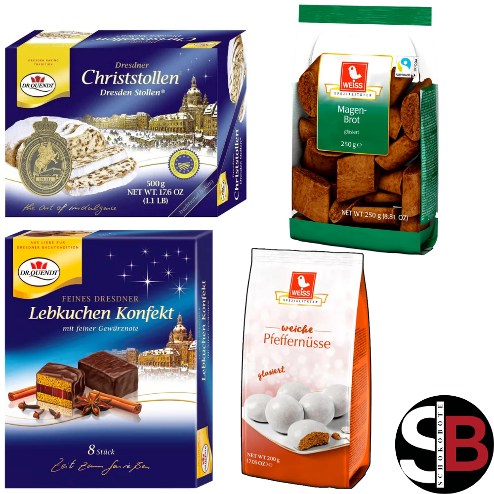 Dresdner Weihnachtsbox mit Stollen & Lebkuchen – 1,08 kg SB113