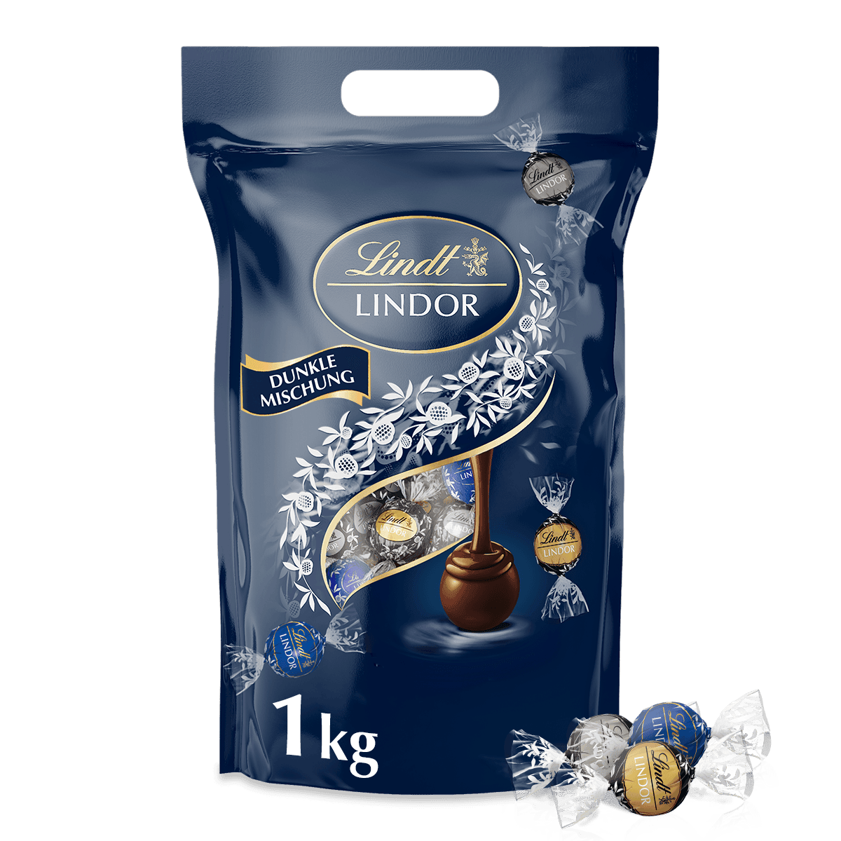 Lindt LINDOR Beutel Dunkle Mischung 1 kg