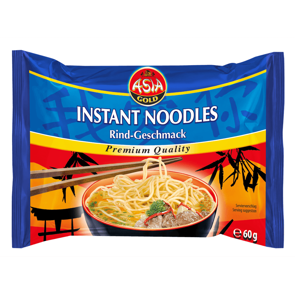 Asia Gold Instant Nudeln Rind 30x 60g