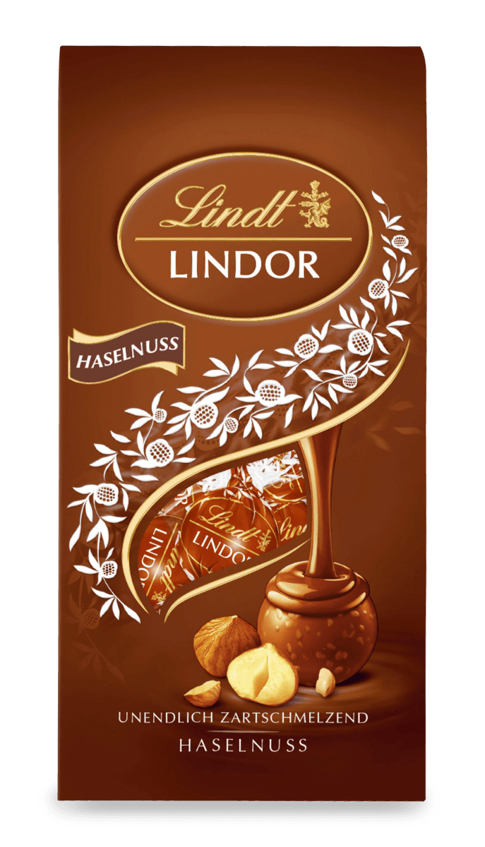 Lindt LINDOR Kugel Beutel Haselnuss 100g