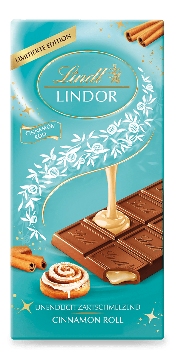 Lindt LINDOR Cinnamon Roll Tafelschokolade 100 g