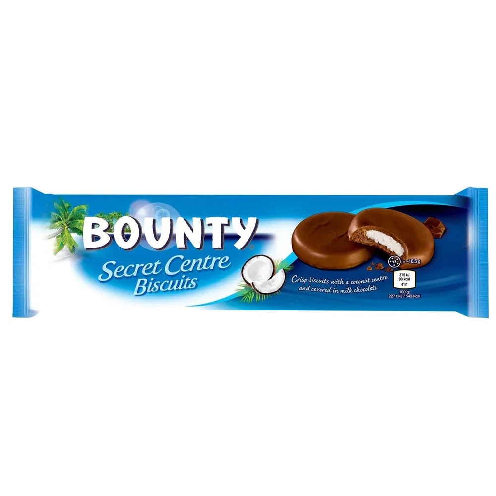 Bounty Secret Centre Biscuits Kokos Milchschokolade 132g