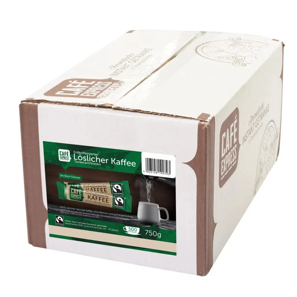 Café Express Entkoffeiniert Kaffeesticks 500x1,5g 750g