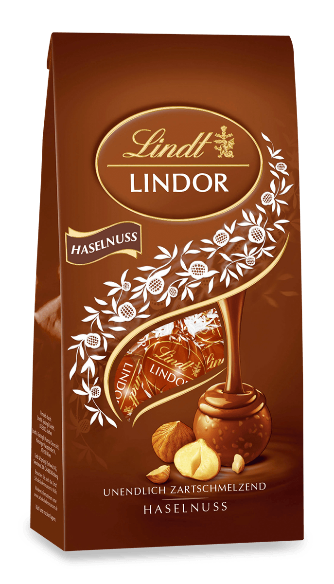 Lindt LINDOR Kugel Beutel Haselnuss 100g