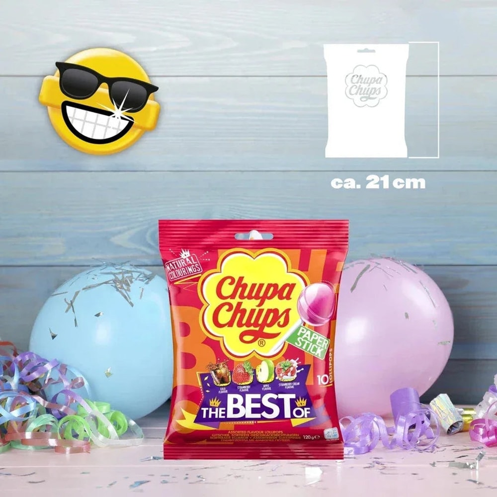Chupa Chups The Best Of Lollipops 10er 120g