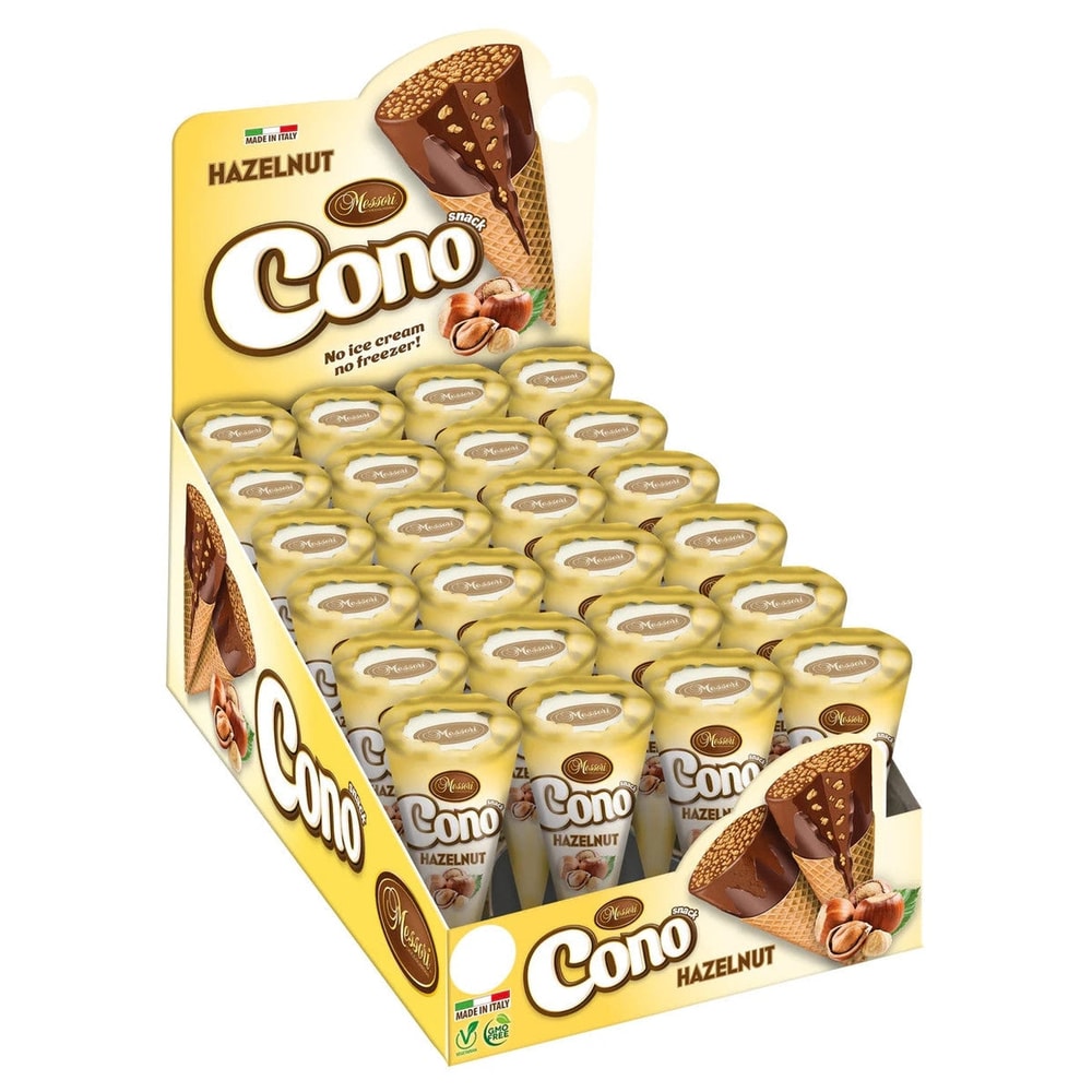 Cono Mini Waffelhörnchen Mix 24x25g Thekendisplay Cremefüllung
