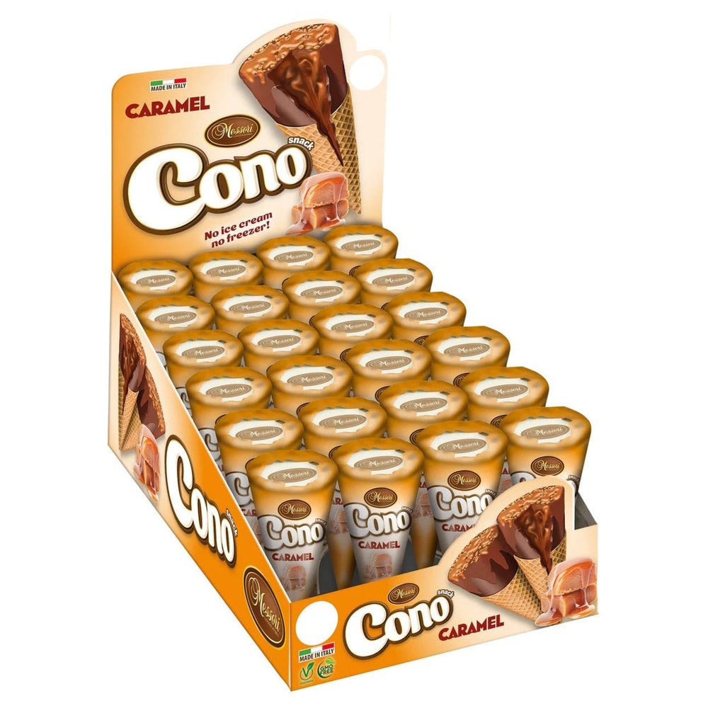 Cono Mini Waffelhörnchen Mix 24x25g Thekendisplay Cremefüllung