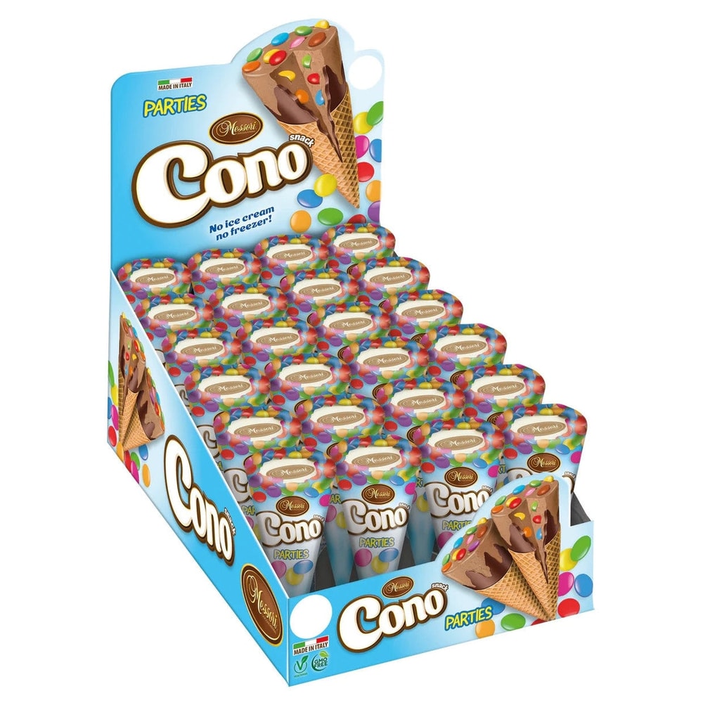 Cono Mini Waffelhörnchen Mix 24x25g Thekendisplay Cremefüllung