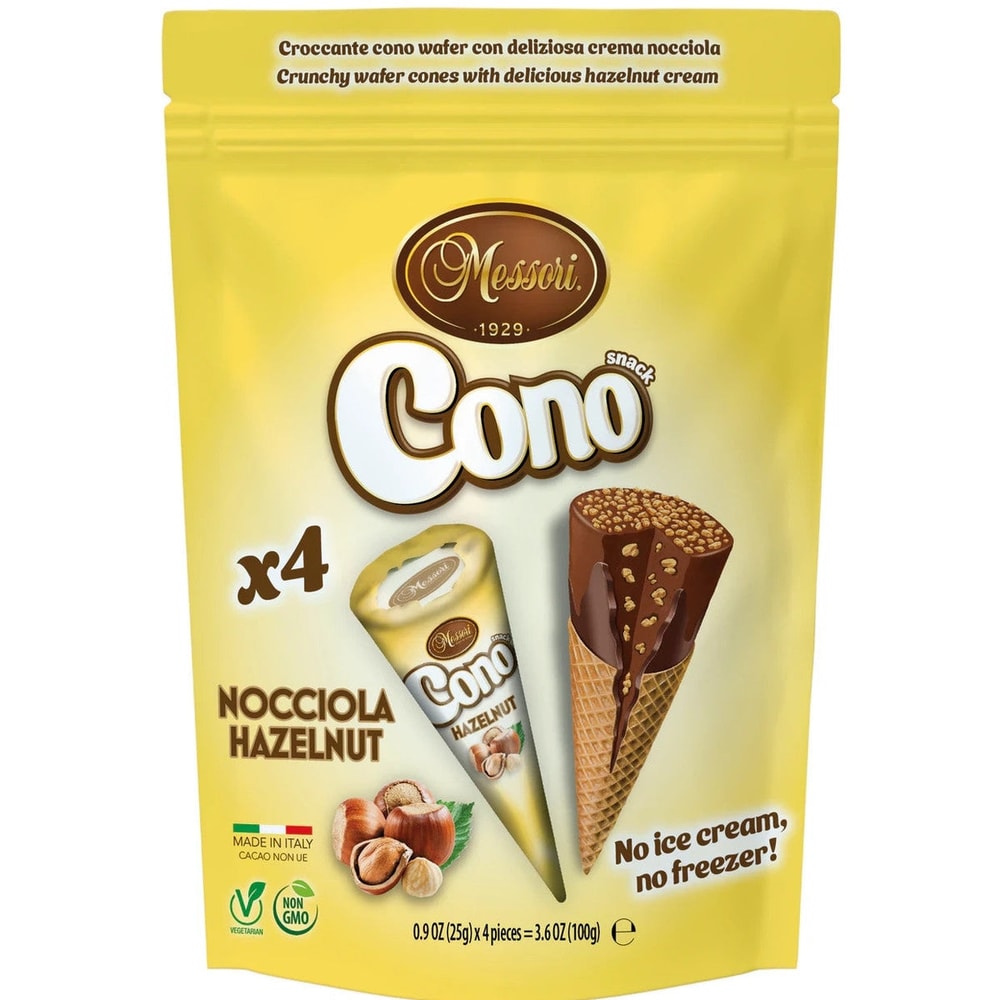 Cono Mini Waffelhoernchen Mix 4x25g = 100g Cremefüllung
