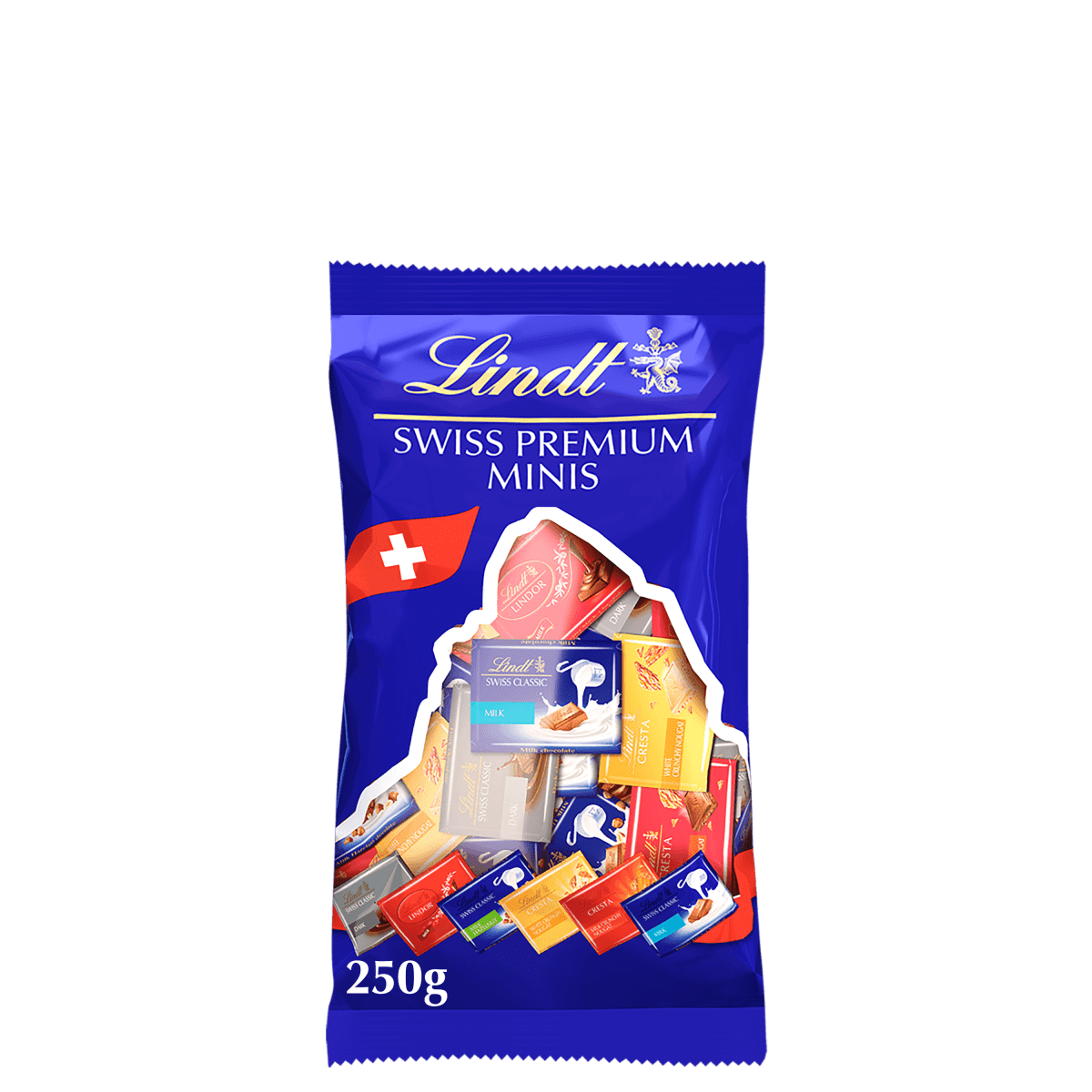 Napolitains Lindt Mini Schokoladen 6 Sorten Swiss Premium Minis Chocolate 250g
