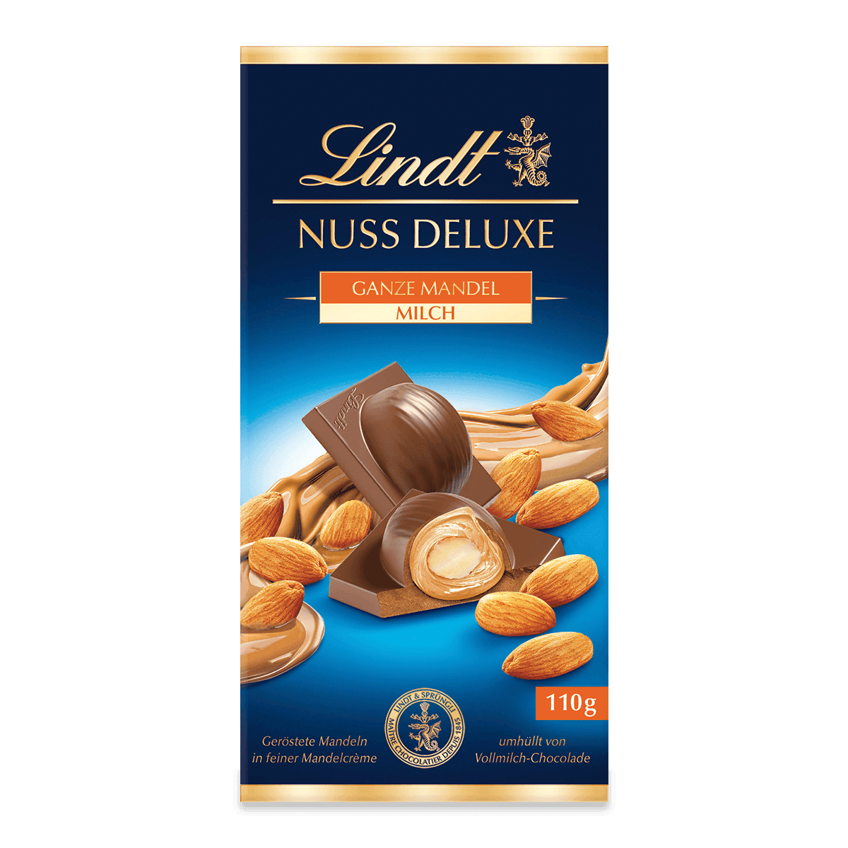 Lindt Nuss Deluxe Ganze Mandel Milch 110 g