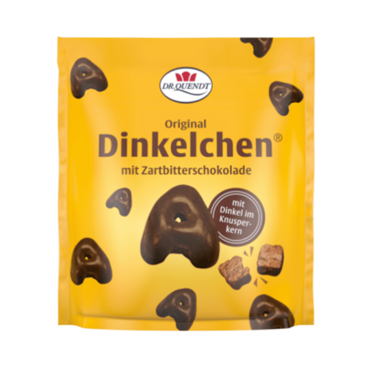 Dr. Quendt Dinkelchen Zartbitter 85g - Knusprige Dinkelkekse mit intensiv zartbitterer Schokolade für süßen Genuss 58c806-2