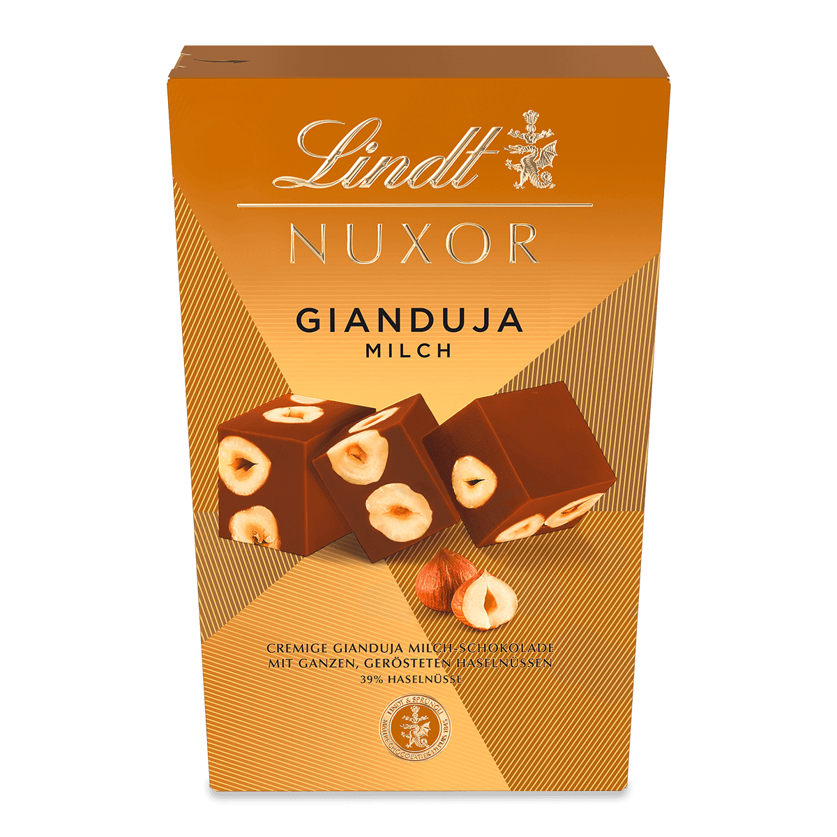 Lindt NUXOR Gianduja Milch Cornet 150 g
